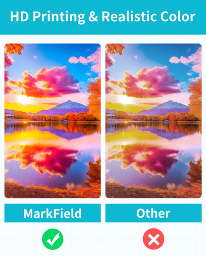MarkField KC-108IP Fotopapier und Farbband für Canon Selphy CP1500