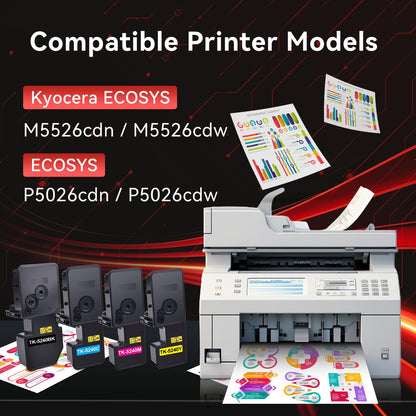 PINALL TK-5240 Toner 4er-Pack kompatibel für Kyocera Ecosys