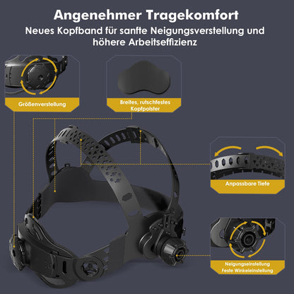 MIGVAN Automatik-Schweisshelm H21 True-Color DIN 4/5-9/9-13