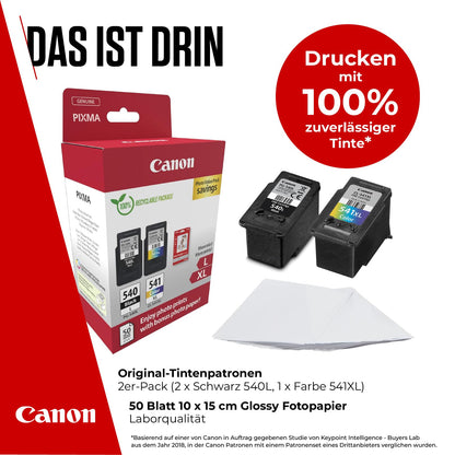 Canon PG-540/CL-541XL Original Tintenpatronen mit Fotopapier