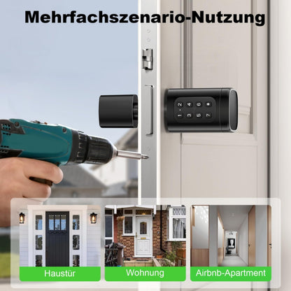 Elektronisches Türschloss Fingerabdruck Haustür – verstellbar 60-90mm