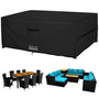 Dokon Gartenmöbel-Abdeckung wasserdicht 300x250x100 cm 420D Oxford, rechteckig, mit Belüftungsöffnungen