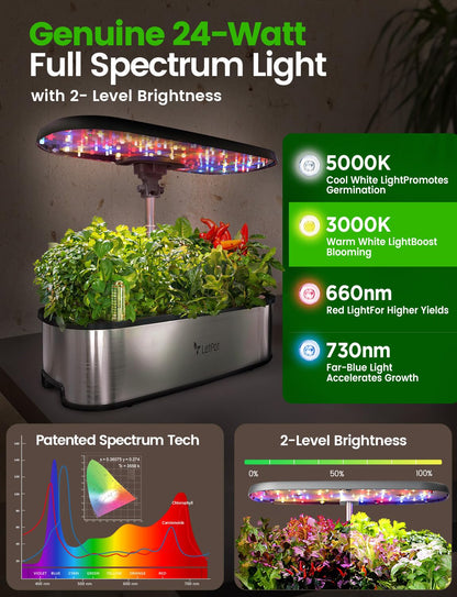 LETPOT LPH-SE WiFi Hydroponik System - 12 Hülsen Indoor Garten