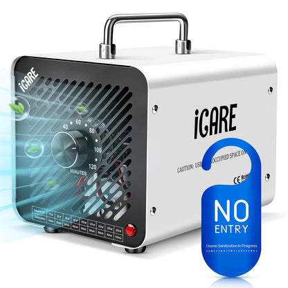 O3 Ozongenerator 30000mg/h Industrieller Luftreiniger – Weiss, rechteckig. Reinigt Luft in Industriebereichen mittels Ozon.