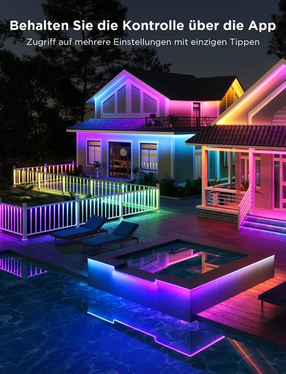 Govee LED Strip Outdoor RGBIC 10 m IP65 mit App- und Sprachsteuerung