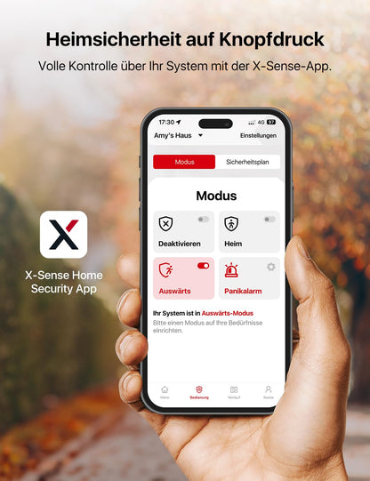 X-Sense AS05 WLAN-Alarmanlage Set mit Tür- und Fenstersensoren