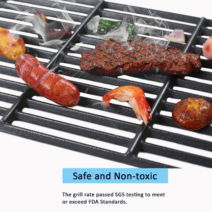 FORYEYC Grillrost Gusseisen 2er-Set für Weber Spirit 200 E-210 E-220