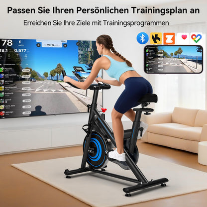 Wenoker Heimtrainer Fahrrad mit Magnetwiderstand und App, bis 160 kg