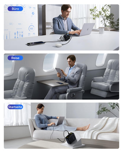Baseus Picogo 100W USB-C Ladegerät mit Smart Display, GaN 3-in-1