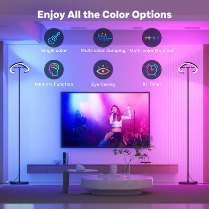 SIBRILLE RGB Dimmbare LED Stehlampe - Deckenfluter 20W