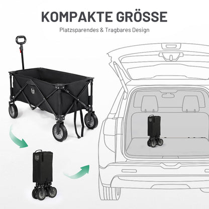 TIMBER RIDGE XXL Bollerwagen faltbar mit verstellbarem Griff