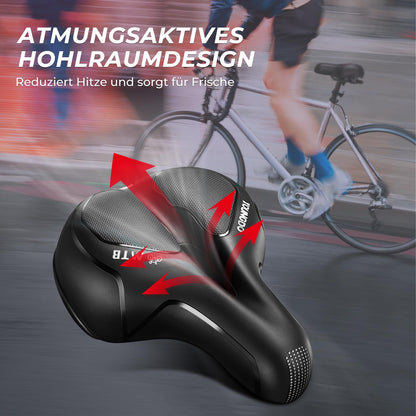 YOUNGDO Gel-Fahrradsattel, ergonomisch, mit wasserdichter Abdeckung