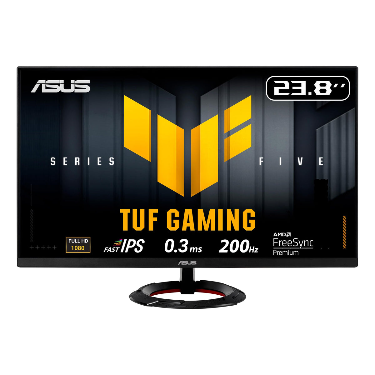 ASUS TUF Gaming VG249Q5R Gaming-Monitor, 24 Zoll, Full HD, 200 Hz, Fast-IPS-Panel im 16:9-Format