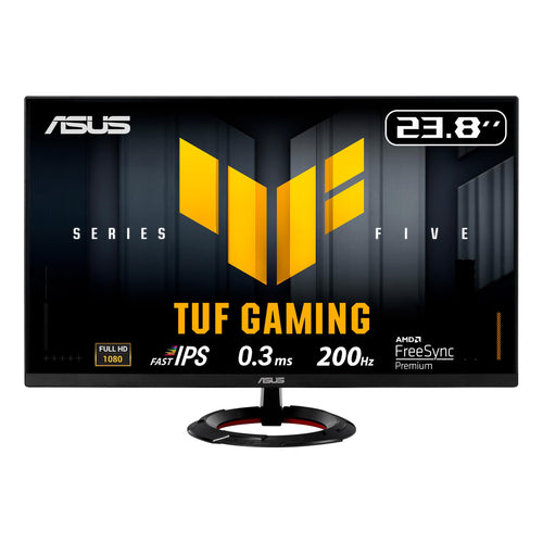 ASUS TUF Gaming VG249Q5R Gaming-Monitor, 24 Zoll, Full HD, 200 Hz, Fast-IPS-Panel im 16:9-Format