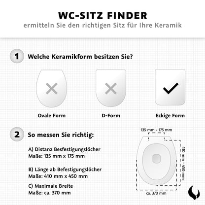 Bullseat WC-Sitz für Duravit D-Code mit Softclose, abnehmbar