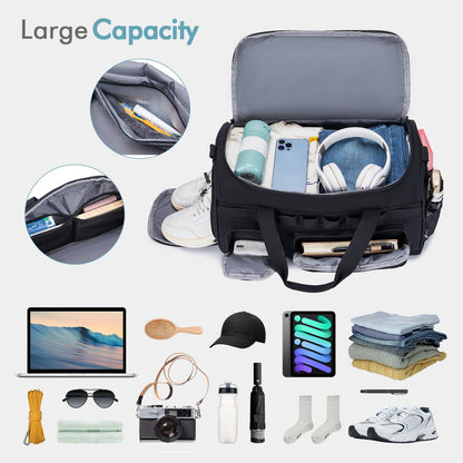 BAGZY Taktische Reisetasche 40L Sporttasche mit Rucksackfunktion