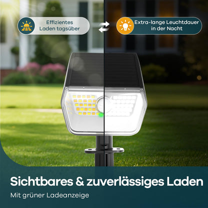 Linkind Solarlampen für Aussen mit Bewegungsmelder, 800 Lumen, 6 Stück