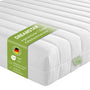 DREAMSTAR Easy Flex Ergonomische Kaltschaummatratze – 80x200cm H2/H3. Weißer Bezug, bietet ergonomische Druckentlastung.