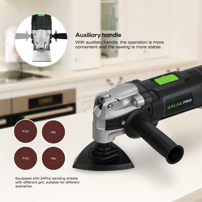 GALAX PRO Oszillationswerkzeug 400 W Multitool mit 30 Zubehörteilen