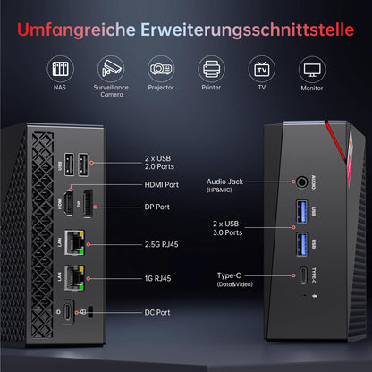 ACEMAGICIAN AM06 Pro Mini PC - Ryzen 7 5700U 16GB/512GB