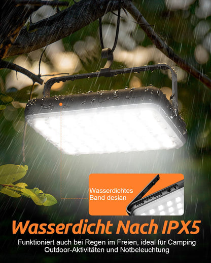 Eventek LED Campinglampe PB200, 4000 Lumen, 20000 mAh Powerbank