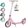 Rollkönig City-Scooter Faltbarer Tretroller für Erwachsene/Kinder - Pink. Pinker, faltbarer Tretroller zur urbanen Fortbewegung.