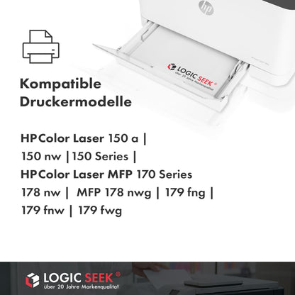 Logic-Seek 117A Toner 4er Pack kompatibel für HP Color Laser Serie