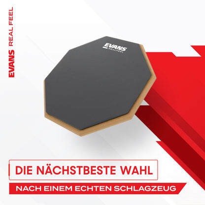 Evans RealFeel RF-12D Practice Pad, 12 Zoll, doppelseitig