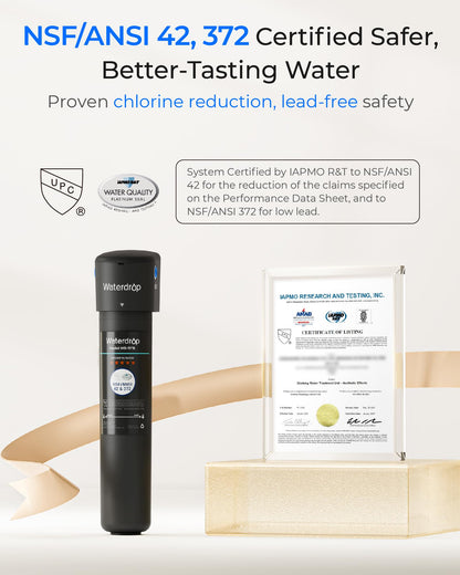 Waterdrop 15UA Untertisch Trinkwasserfilter – Hohe Kapazität