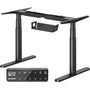 MAIDeSITe EL2 Plus Art elektrisches Schreibtischgestell, oval. Schwarzes, oval geformtes, höhenverstellbares Gestell für ergonomisches Arbeiten im Büro.