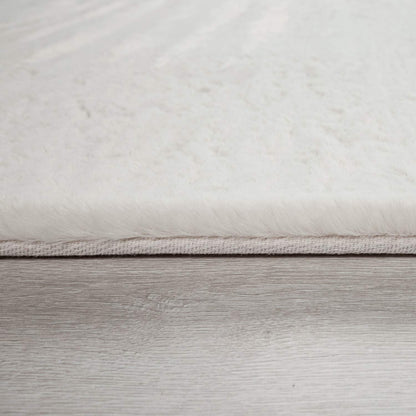Paco Home Shaggy Kunstfell Teppich - Creme 160x230 cm