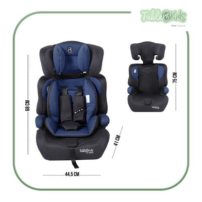 FableKids Kinderautositz ECE R129/03 - 76-150 cm, Blau