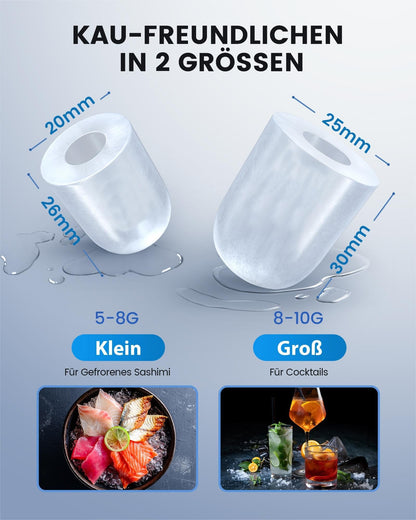 EASYERA Eiswürfelmaschine IM-BS262G, 12 kg/24 h, Schwarz