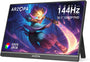 ARZOPA Z1FC Tragbarer Gaming Monitor - 16.1" 144Hz FHD HDR. Schlanker Bildschirm für hochauflösendes, flüssiges mobiles Gaming.