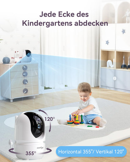 Comfyer Babyphone BM01 mit Kamera, 7-Zoll-Display, Nachtsicht und VOX