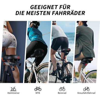 YOUNGDO Fahrradsattel Gel, ergonomischer Fahrradsitz mit Abdeckung