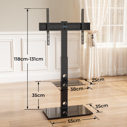 BONTEC TV-Ständer FIT-2, höhenverstellbar, drehbar, 30-70 Zoll