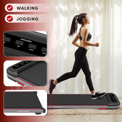 Walden Walking Pad F2200 Laufband Ultraflach 0.75 PS – Unter dem Schreibtisch