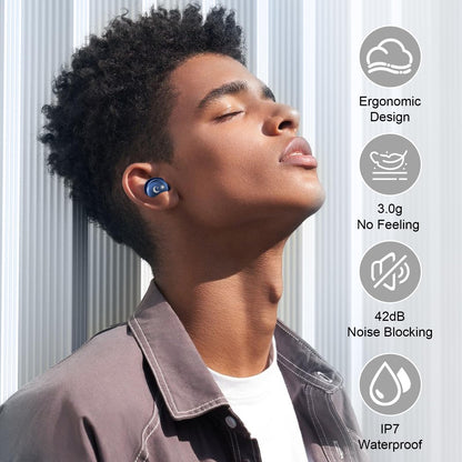 VEKJ L8 Pro Schlafkopfhörer Bluetooth 5.4 In-Ear, Sternenblau