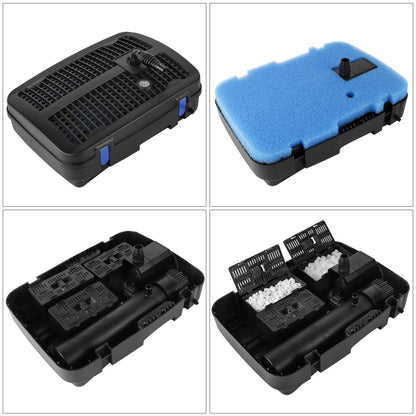 Forever Speed 4-in-1 Teichpumpe mit Filter und 11W UV-Klärer, 2500 l/h