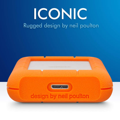LaCie Rugged Mini Portable Externe Festplatte 4TB USB-C für PC/Mac