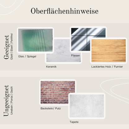 Designfabrik Hamburg Wandregal ohne Bohren, 58 cm, Schwarz