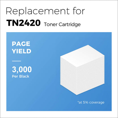 MYCARTRIDGE TN2420 Toner 4x Schwarz kompatibel für Brother TN-2420