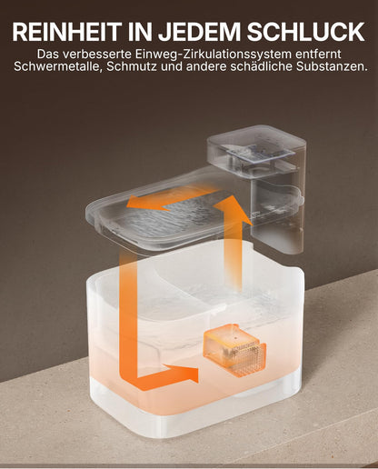 PETKIT Intelligenter Trinkbrunnen 3L, Edelstahl, kabellos mit App