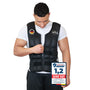 DH FitLife Verstellbare Gewichtsweste 20KG, schwarz, mit Gewichtseinsätzen. Zur Intensivierung von Training.