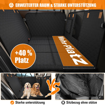 BMaoBBo Hundedecke Auto Rückbank 127x62 cm, wasserdicht, schwarz
