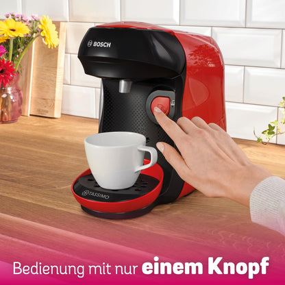Bosch Tassimo Happy Friendly TAS103E Kapselmaschine rot/schwarz