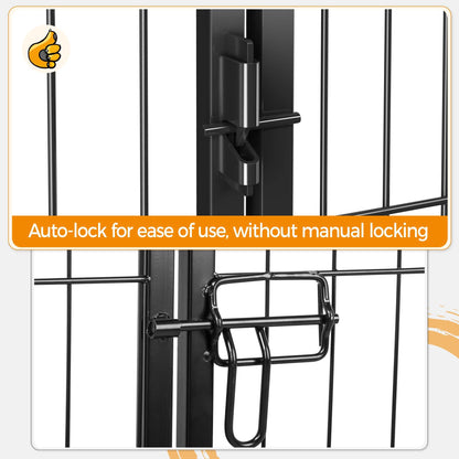 Yaheetech Welpenlaufstall 6 Gitter 80x60 cm – Innen/Aussen