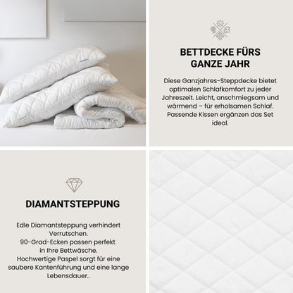 Schiesser Hygge Ganzjahresbettdecke - 155x220cm | Für Allergiker