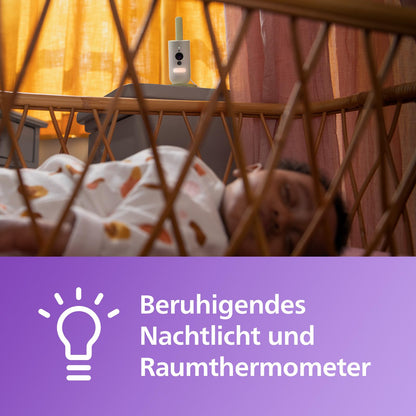 Philips Avent Connected Babykamera SCD643/26 mit App und Nachtsicht
